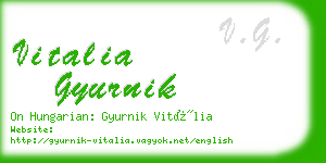 vitalia gyurnik business card